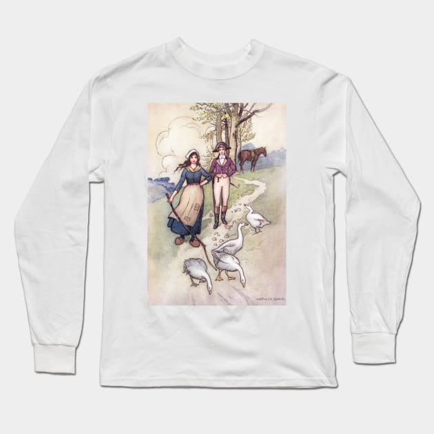 When All the World is Young by Warwick Goble Long Sleeve T-Shirt by vintage-art